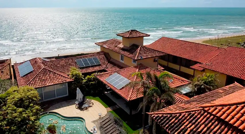 Sistema de energia Solar Residencial Armação dos Búzios Rio de Janeiro 10kWp 24 módulos
