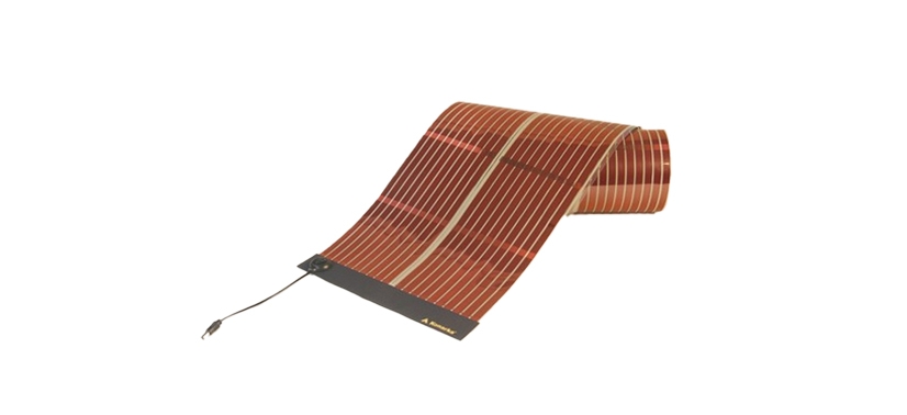 Imagem de um painel solar enrolado