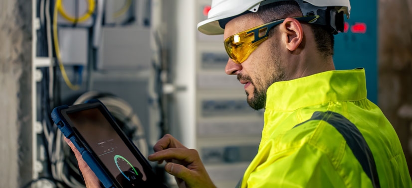 Homem trabalhando com eletricidade representando o PWN